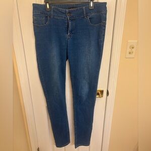 ALLOY Women's Skinny Tall Jeans in Deep Blue